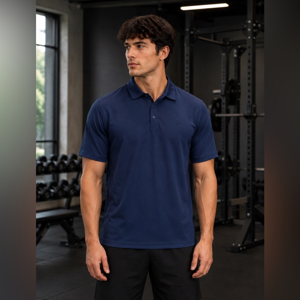 Lululemon Logo Sport Polo Short Sleeve